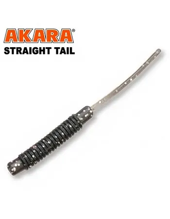 Силиконови примамки Akara Straight Tail, 50 мм, цвят 123, 12 бр.