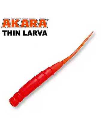Силиконови примамки Akara Thin Larva, 40 мм, цвят 204, 12 бр.