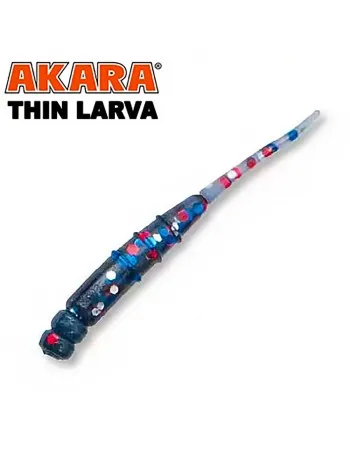 Силиконови примамки Akara Thin Larva, 40 мм, цвят X040, 12 бр.