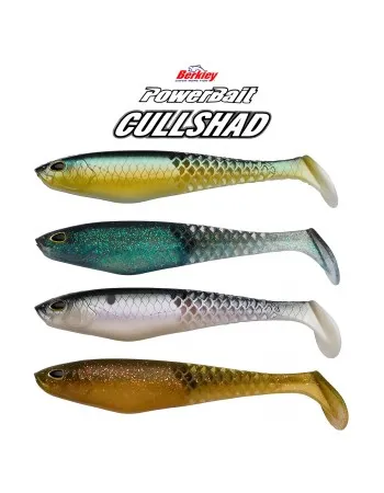 Сет от 4 бр. силиконови примамки Berkley Powerbait Cullshad 12.5 см, Cleаrwater