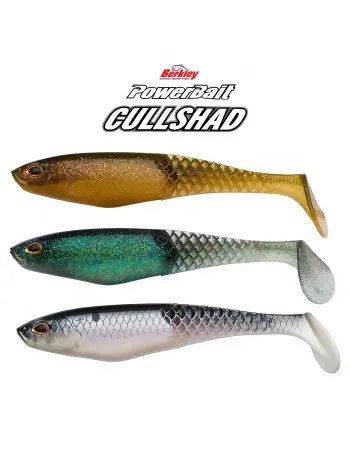 Сет от 3 бр. силиконови примамки Berkley Powerbait Cullshad 15 см, Clearwater