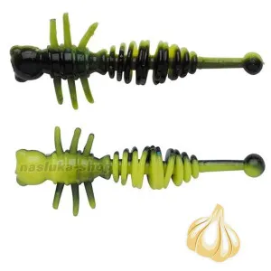 Силиконови ароматизирани примамки Berkley Larvae 40 мм, 12 бр., Black/Sunshine Yellow Силиконови ароматизирани примамки Berkley Larvae 40 мм, 12 бр., Black/Sunshine Yellow