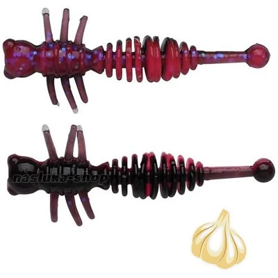 Силиконови ароматизирани примамки Berkley Larvae 40мм, 12 бр., Salmon Egg Red/Black