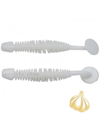 Силиконови ароматизирани примамки Berkley Leech 50мм, 12 бр., Milky White