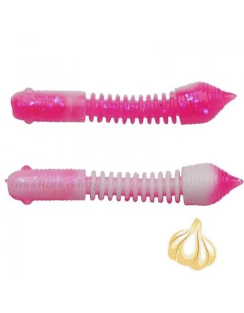 Силиконови ароматизирани примамки Berkley Pillar 40мм, 12 бр., Pink/White