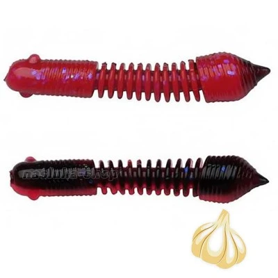 Силиконови ароматизирани примамки Berkley Pillar 40мм, 12 бр., Salmon Egg Red/Black