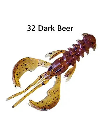 Силиконови примамки Crazy Fish Nimble 2.5'', Squid, 65 мм, цвят 32, 7 бр.