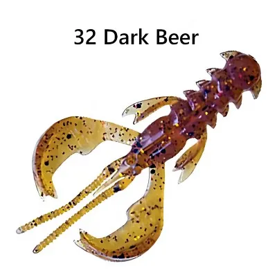 Силиконови примамки Crazy Fish Nimble 2.5'', Squid, 65 мм, цвят 32, 7 бр.