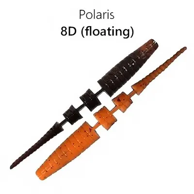 Силиконови примамки Crazy Fish Polaris, Squid, 45 мм, цвят 8d, 8 бр.