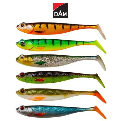 Комплект силиконови шадове DAM Shadster Mix, 70 мм, 6 бр.