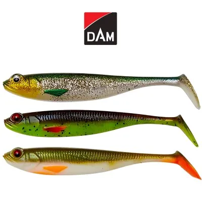 Комплект силиконови шадове DAM Shadster Mix, 80 мм, 3 бр.