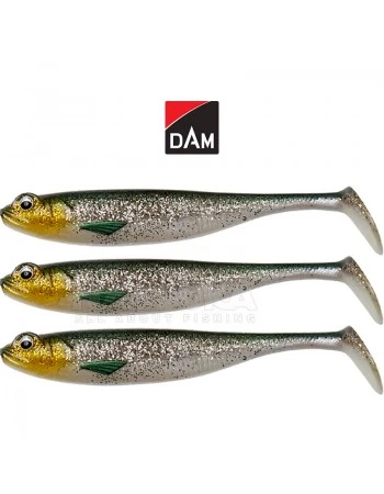Сет от 3 бр. силиконови шадове DAM Shadster 9см, 7.2г, цвят Silver Shiner