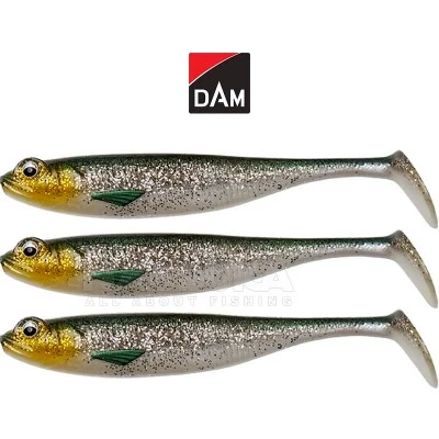 Сет от 3 бр. силиконови шадове DAM Shadster 9см, 7.2г, цвят Silver Shiner