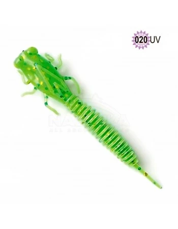 Силиконови примамки Fanatik X-Larva 2.0"/51мм, цвят 020UV, 8 бр.