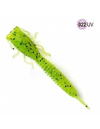 Силиконови примамки Fanatik X-Larva 2.0"/51мм, цвят 022UV, 8 бр.