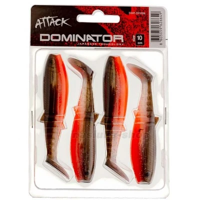 Dominator, 7.5см, цвят 06, 4 бр. Силиконови шадове в комплект Formax Attack Dominator, 7.5см, цвят 06, 4 бр.