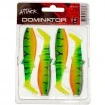 Dominator, 7.5см, цвят 19, 4 бр. Силиконови примамки Formax Dominator 7.5 см - 4 броя в опаковка