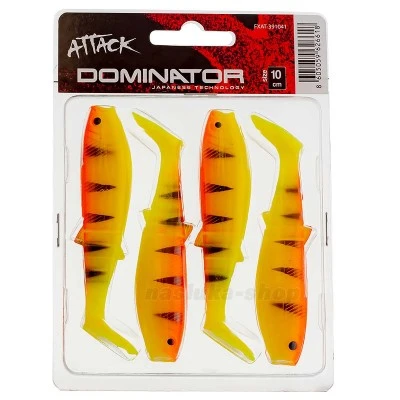 Dominator, 7.5см, цвят 41, 4 бр. Силиконови шадове в комплект Formax Attack Dominator, 7.5см, цвят 41, 4 бр.