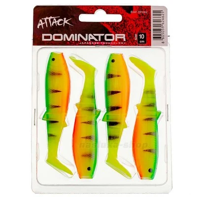 Dominator, 7.5см, цвят 42, 4 бр. Силиконови шадове в комплект Formax Attack Dominator, 7.5см, цвят 42, 4 бр.