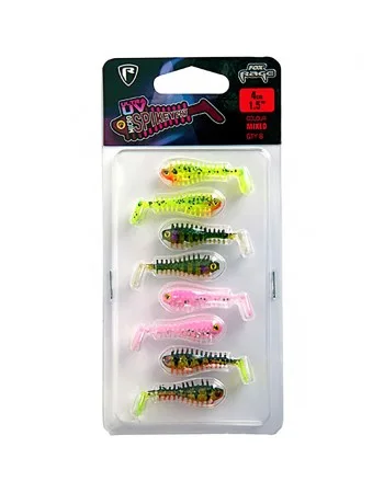 Силиконови примамки Fox Rage Micro SpikeyFry Ultra UV, 40 мм, 8 бр.