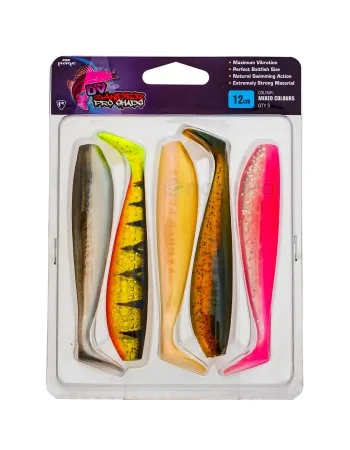 Комплект силиконови шадове Fox Rage Zander Pro Shad Pack, 120 мм, NMC003, 5 бр.