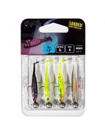 Микроджиг сет Fox Rage Micro Tiddler Fast UV Loaded, NMC060, Mixed, 5см/3г/4 бр.