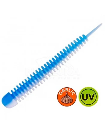 Силиконови примамки Kinetic Wriggly, 7.5см, Baby Blue/White, 10 бр.