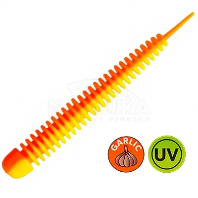 Силиконови примамки Kinetic Wriggly, 7.5см, Yellow/Orange, 10 бр.