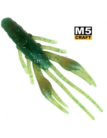 Силиконови примамки M5 Craft Crayfish 2.8" Motor Oil Classic, 8 бр.