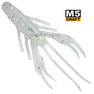 Силиконови примамки M5 Craft Baby Crayfish 2.0" White Pearl, 10 бр.