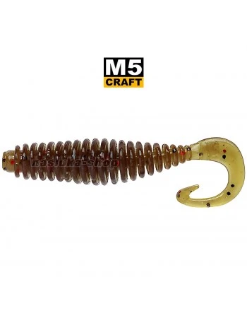 Силиконови примамки M5 Craft Cheater 1.5" Brown Green, 10 бр.