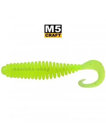 Силиконови примамки M5 Craft Cheater 1.5" Chart Neon Flake, 10 бр.