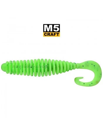 Силиконови примамки M5 Craft Cheater 1.5" Chart Green Apple, 10 бр.