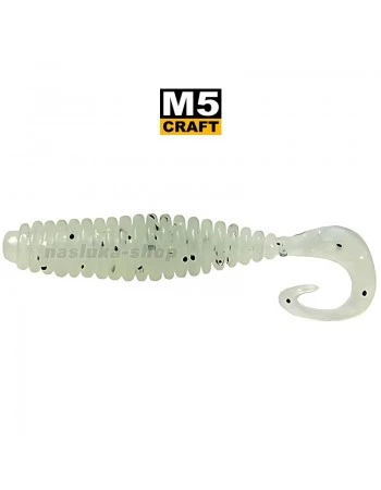 Силиконови примамки M5 Craft Cheater 1.5" White Pearl, 10 бр.