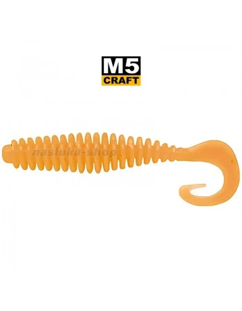 Силиконови примамки M5 Craft Cheater 1.5" Orange Carrot, 10 бр.