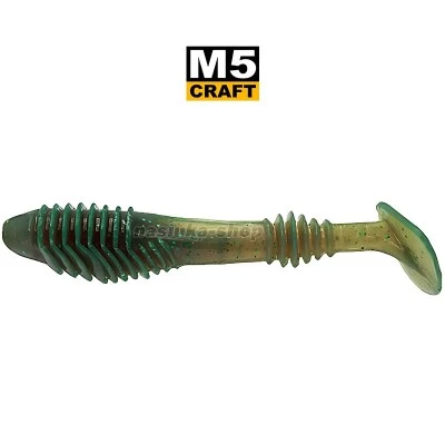 Силиконови примамки M5 Craft Chubby Shad 2.2" Motor Oil Classic, 7 бр.