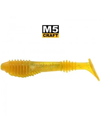 Силиконови примамки M5 Craft Chubby Shad 2.0" Motor Oil Caramel, 8 бр.