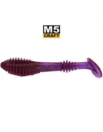 Силиконови примамки M5 Craft Chubby Shad 2.2" Lox Dark, 7 бр.