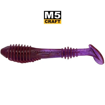 Силиконови примамки M5 Craft Chubby Shad 2.2" Lox Dark, 7 бр.