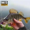 Силиконови примамки M5 Craft Chubby 2.3" Green Melon, 7 бр.