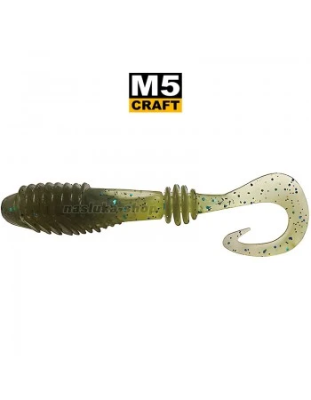 Силиконови примамки M5 Craft Chubby 2.3" Green Melon, 7 бр.