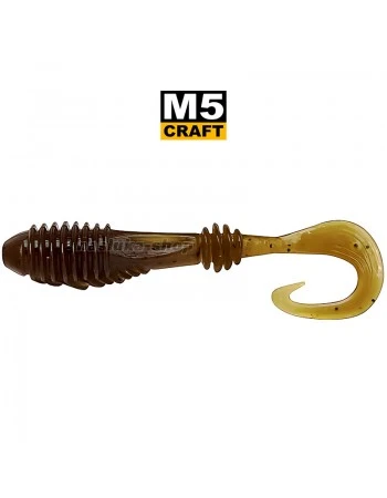 Силиконови примамки M5 Craft Chubby 2.3" Brown Pumpkin, 7 бр.