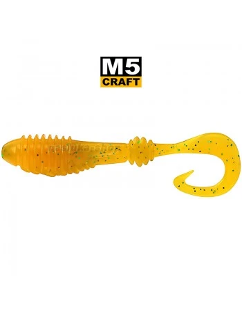 Силиконови примамки M5 Craft Chubby 2.3" Motor Oil Caramel, 7 бр.