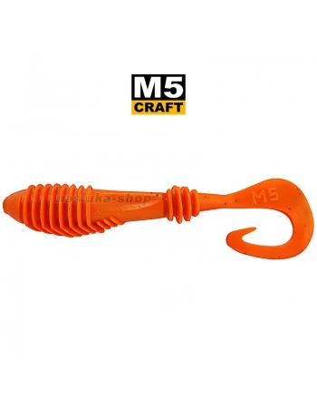 Силиконови примамки M5 Craft Chubby 2.3" Orange Carrot, 7 бр.