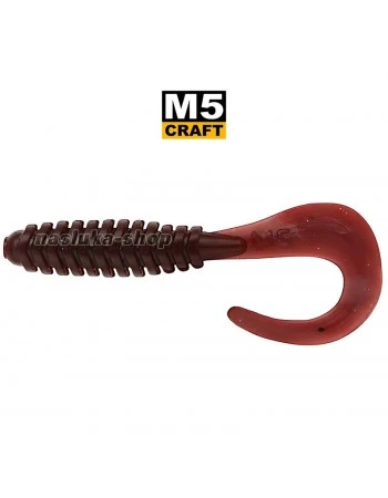 Силиконови примамки M5 Craft Fairy tail 1.0"/25 мм, цвят Cola, 10 бр.