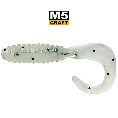 Fairy tail 1.0"/25 мм, цвят White Pearl Силиконови примамки M5 Craft Fairy tail 1.0"/25 мм, цвят White Pearl, 10 бр.