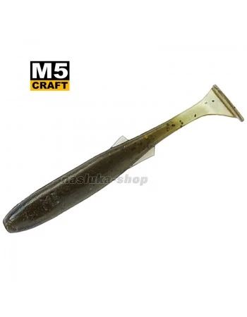 Силиконови примамки M5 Craft Fly Fish 2.5"/63 мм, цвят Green Pumpkin, 8 бр.