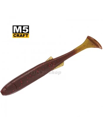 Силиконови примамки M5 Craft Fly Fish 2.5"/63 мм, цвят Brown Green, 8 бр.