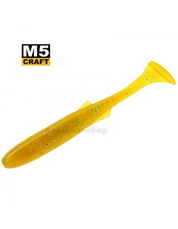 Силиконови примамки M5 Craft Fly Fish 2.5"/63 мм, цвят Motor Oil Caramel, 8 бр.