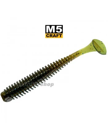 Силиконови примамки M5 Craft Jib 3.0" Green Melon, 7 бр.